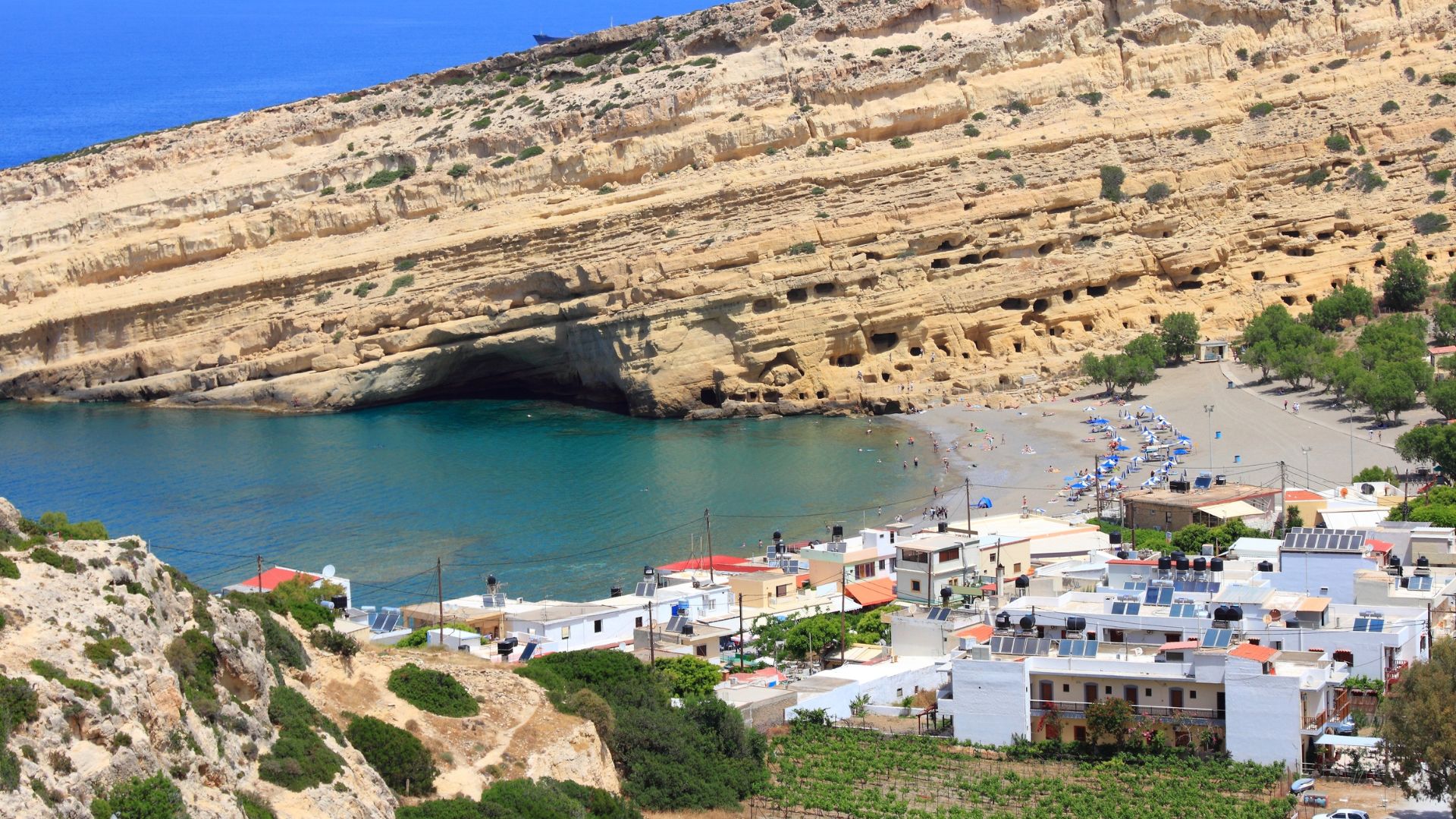 Matala: The Hippie Haven and Ancient Port of Crete's Southern Coast